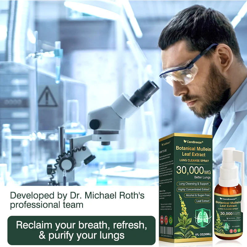 Botanical Mullein Leaf Extract Lung Cleanse Spray - Image 2