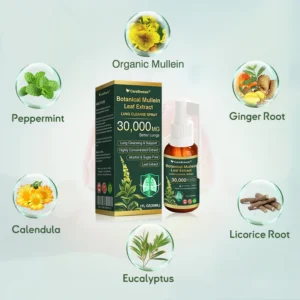 Botanical Mullein Leaf Extract Lung Cleanse Spray