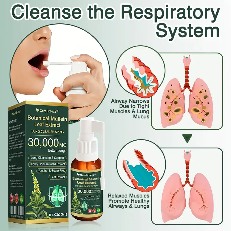 Botanical Mullein Leaf Extract Lung Cleanse Spray - Image 5