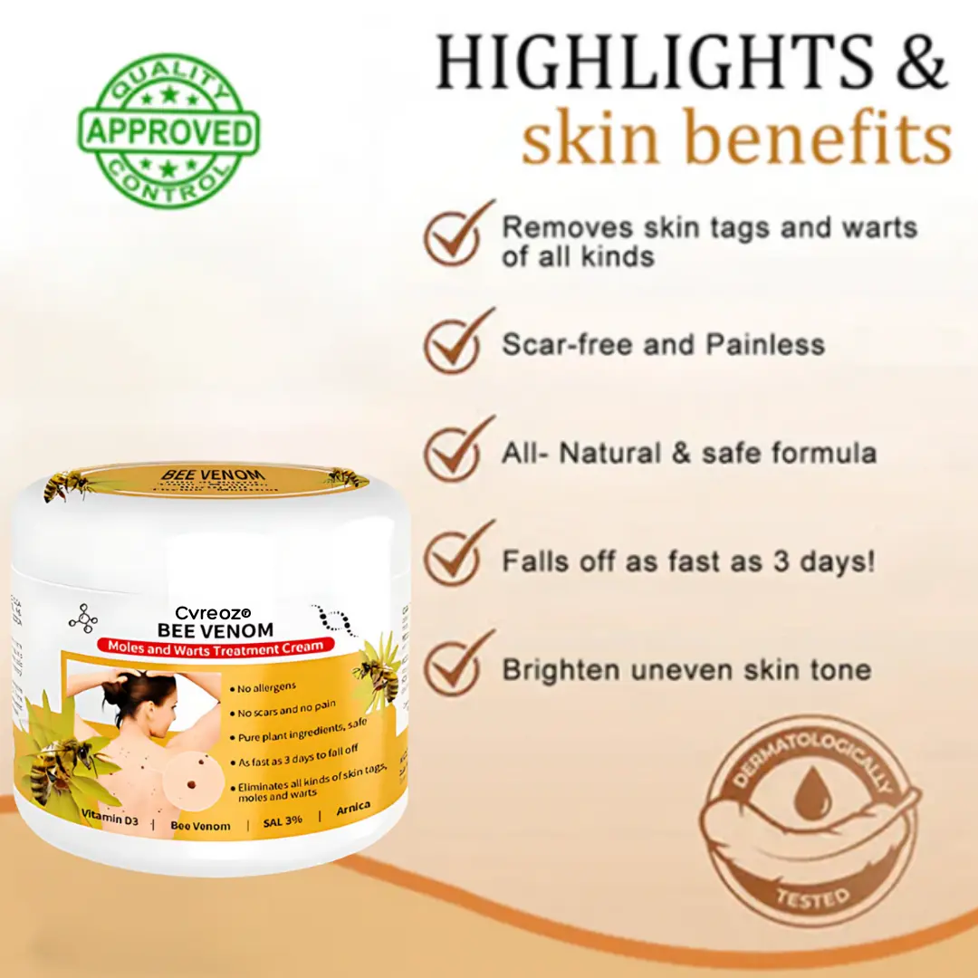 Bee Venom Mole and Wart Treatment Cream - LIMITED-TIME OFFER - Image 3