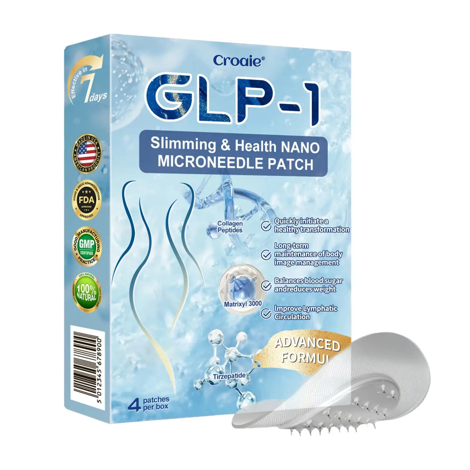 Nano-Microneedle Patch with Collagen - Image 4