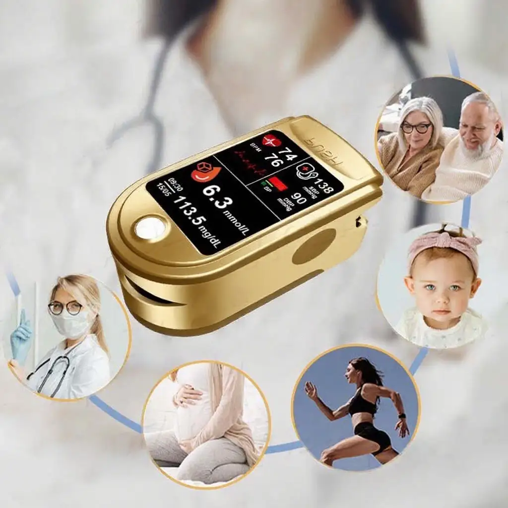 LaozikTM Professional 12in1 Glucose & Vital Signs Monitor-Painless, Fast, Precise& FDA-Backed (Made in California, USA) - Image 6