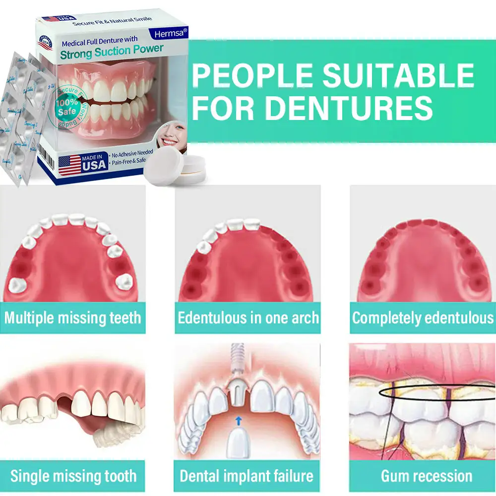 Medical Full Denture with Strong Suction - Image 6