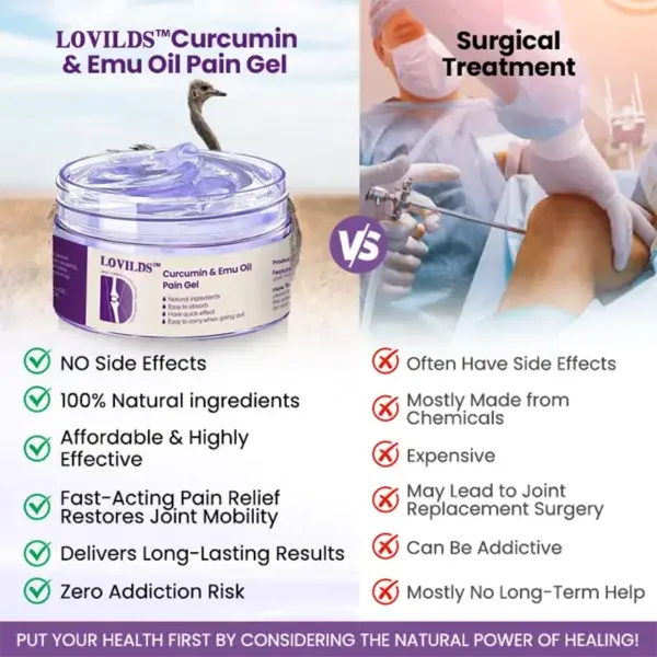 (🔥LAST DAY SALE – 80% OFF) Curcumin & Emu Oil Pain Gel – 🏥Backed by US Osteopathic Experts - Image 8