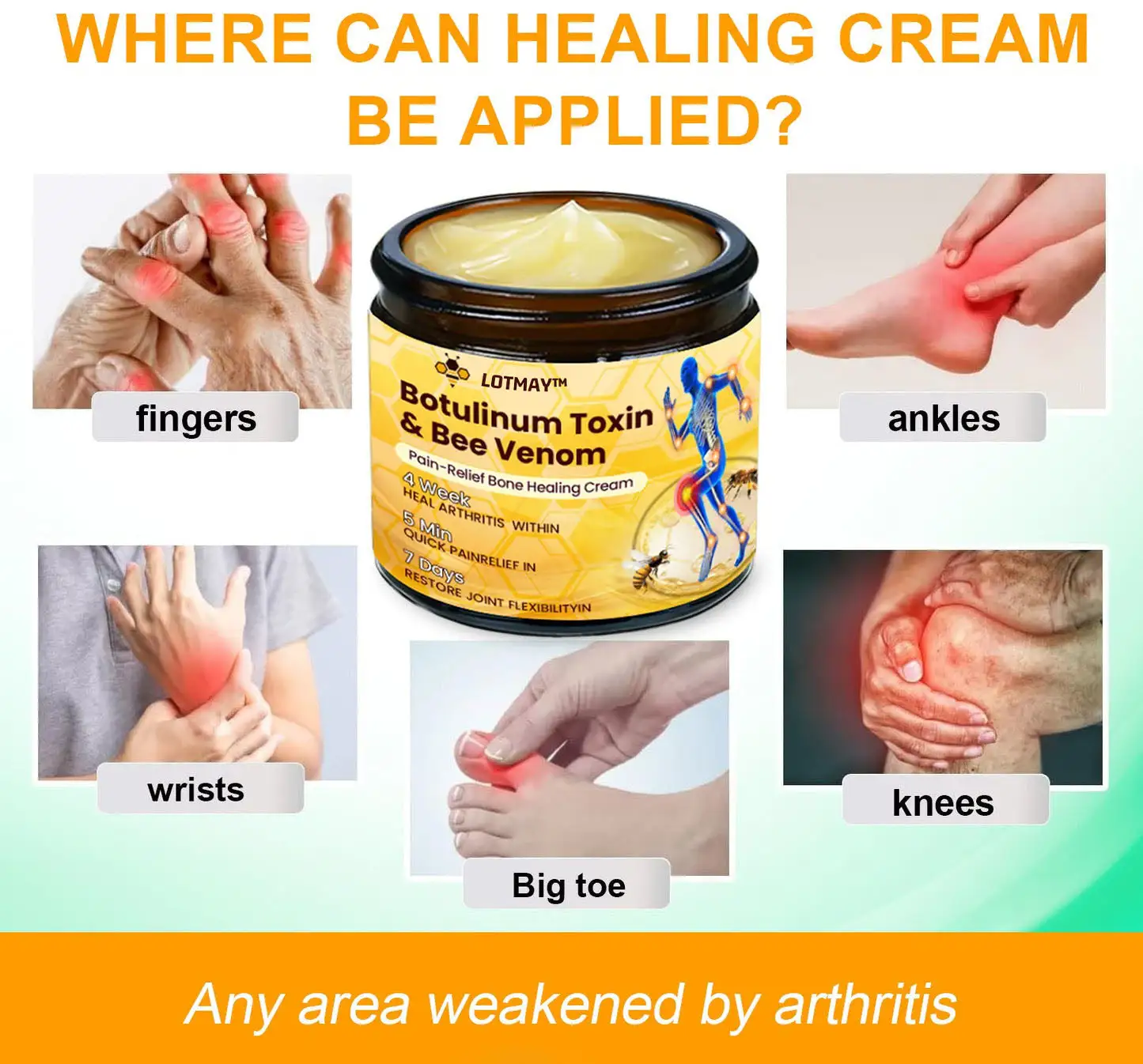 Botulinum Toxin & Bee Venom Pain-Relief Bone Healing Cream - Image 4