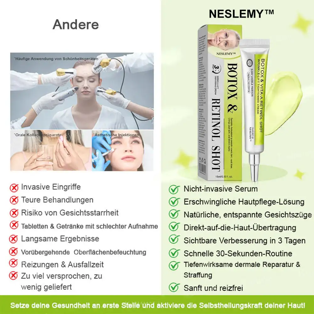 NESLEMY ™ Botox & Vita-A Retinol Shot Wrinkle Lift Firming Cream - Image 2