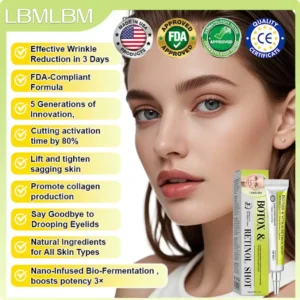 👏🌿Proudly Made in the USA💫 Advanced Peptide Botox-Style + Vita-A Retinol Lifting Renewal Cream