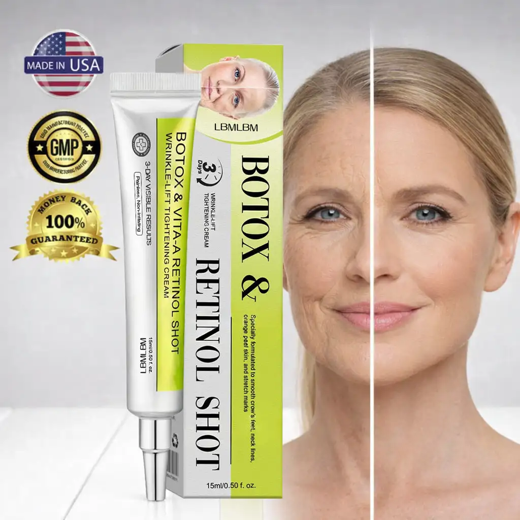 👏🌿Proudly Made in the USA💫 Advanced Peptide Botox-Style + Vita-A Retinol Lifting Renewal Cream - Image 15