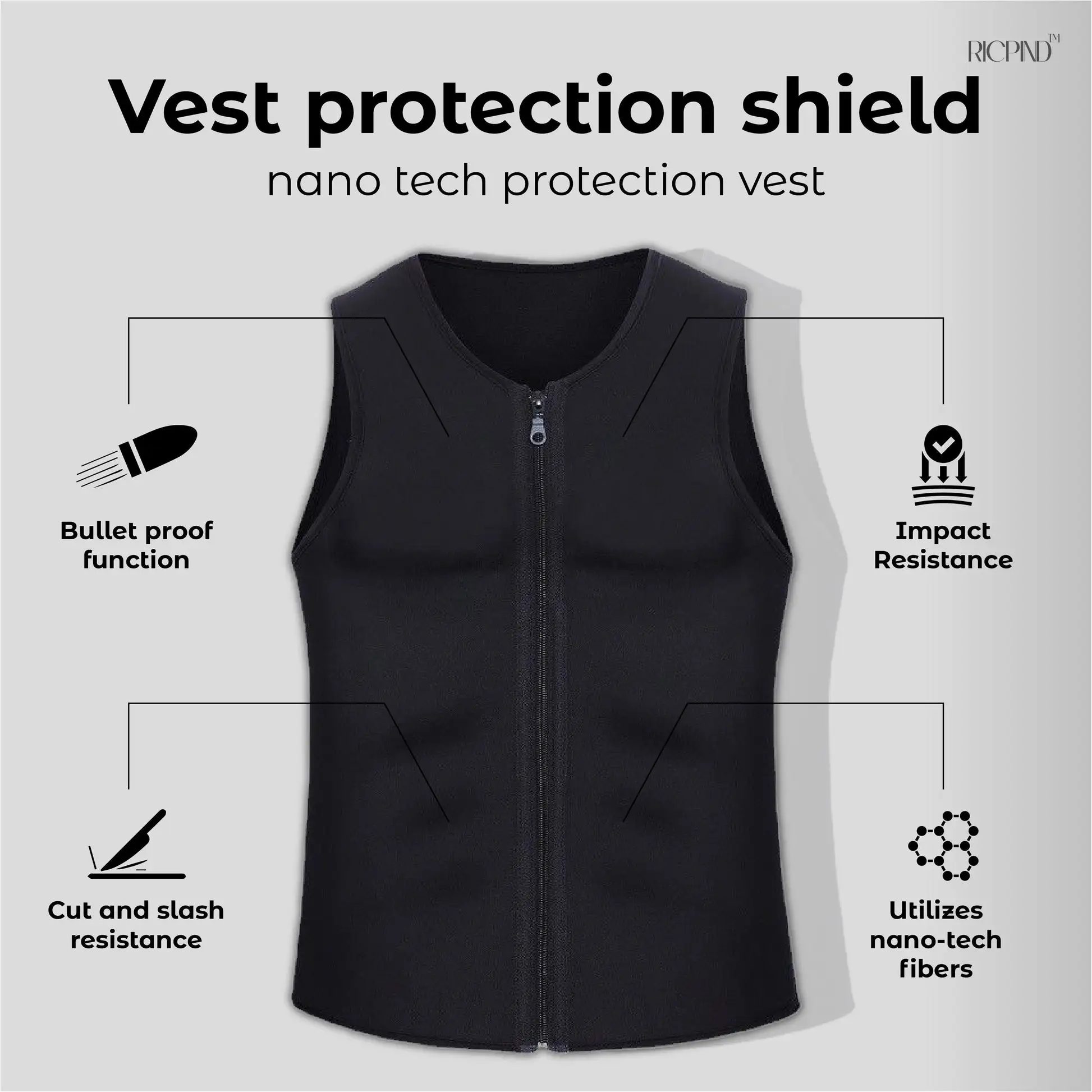 QIAWI 2 Tactical Nano Airsoft Protection Vest - Image 5