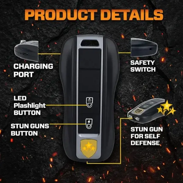 Voltax ShockForce 75M Stun Car Keychain - 2026 Flash Sale 75% OFF ️ - Image 8