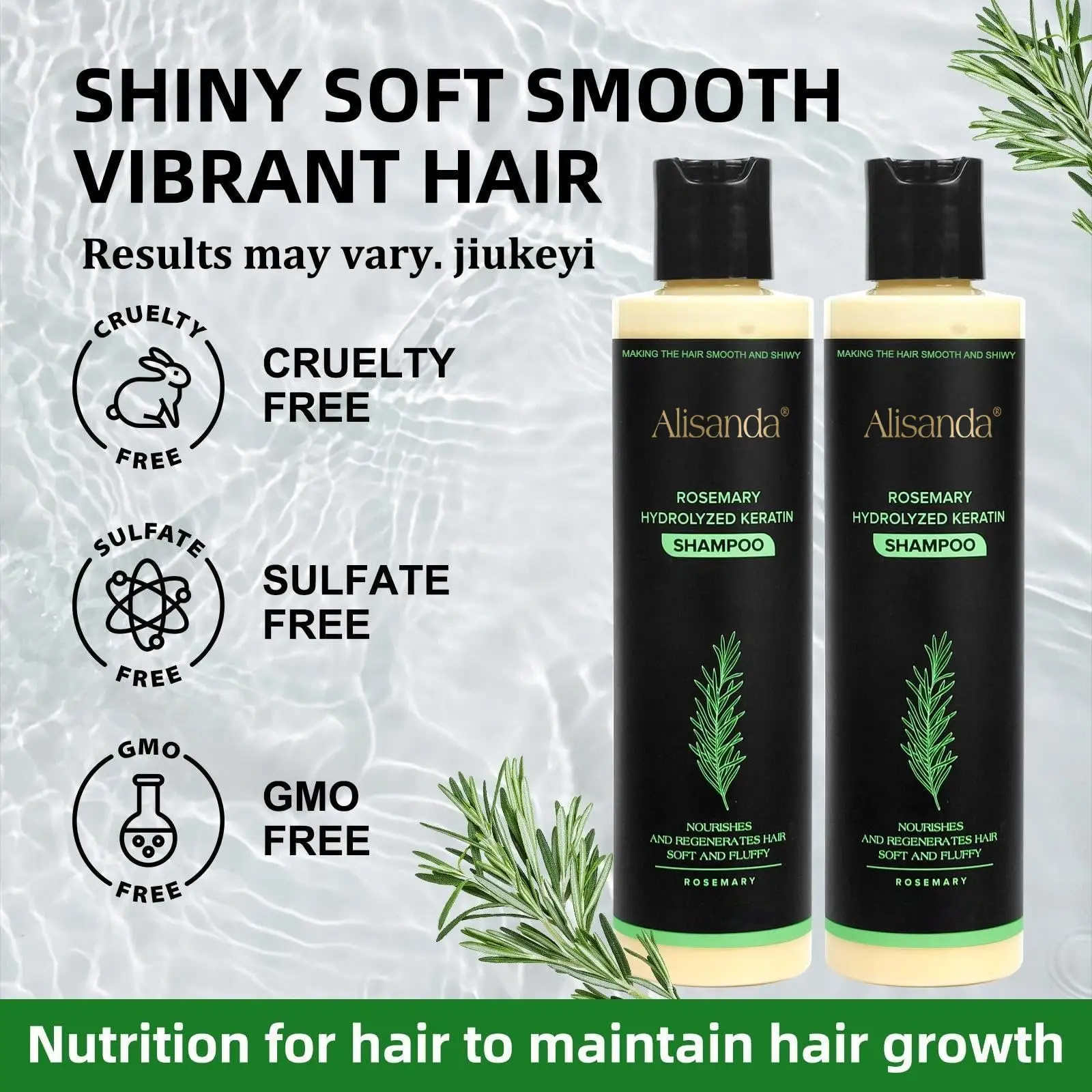 🔥**¡ÚLTIMO DÍA: 50% DE DESCUENTO!** - 🎅Champú orgánico de romero para el crecimiento del cabello - Image 5