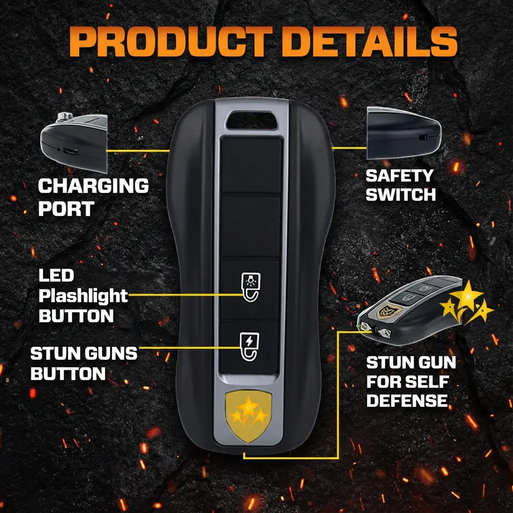 Voltax 75M Stun Keychain Flashlight - Image 8