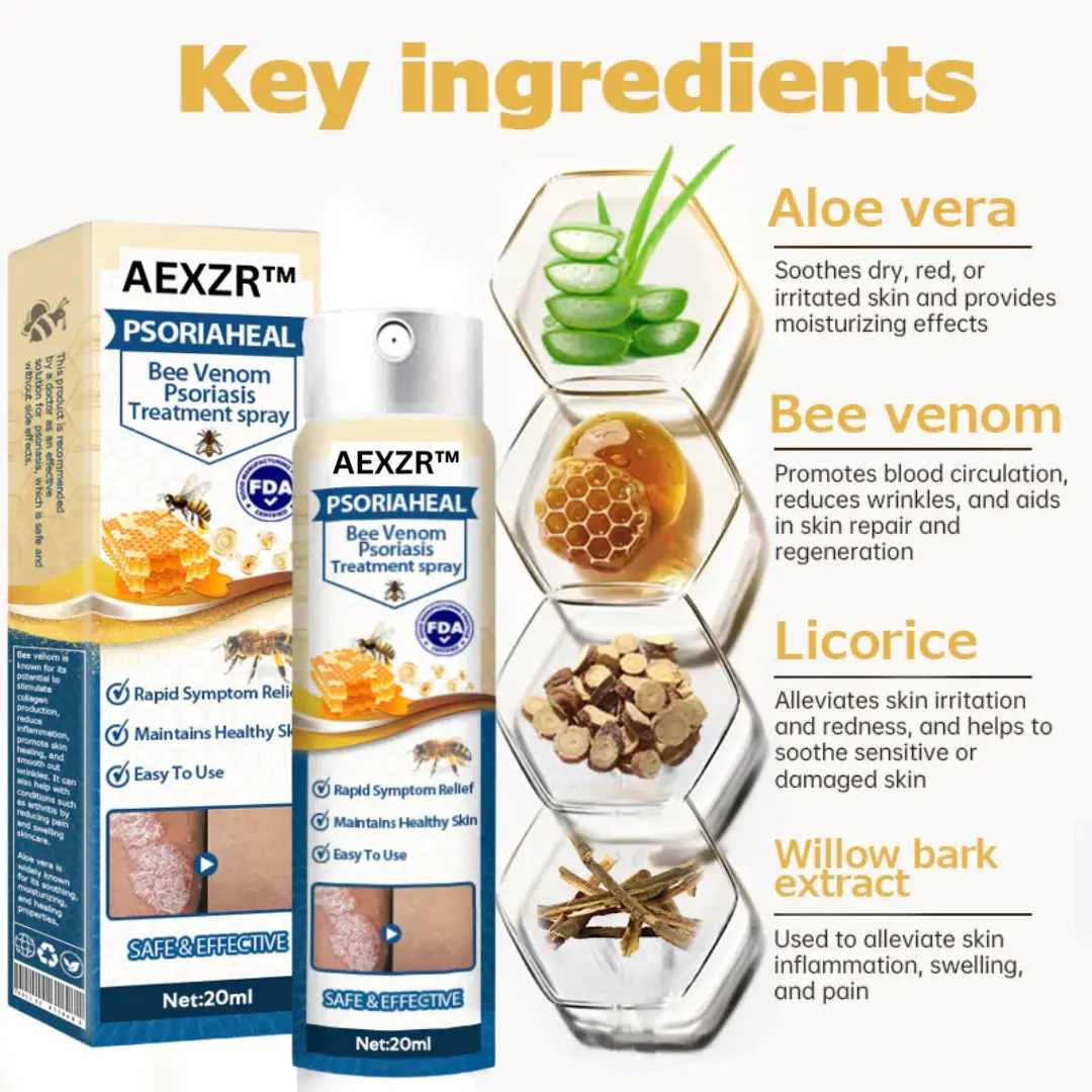 PsoriaHeal Bee Venom Psoriasis Treatment Spray - Image 4