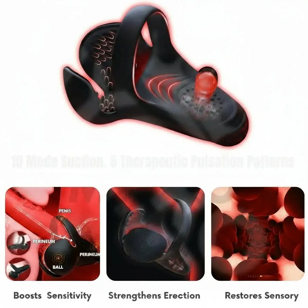 Vibrating Electric Male Masturbation Lock Ring - Image 11