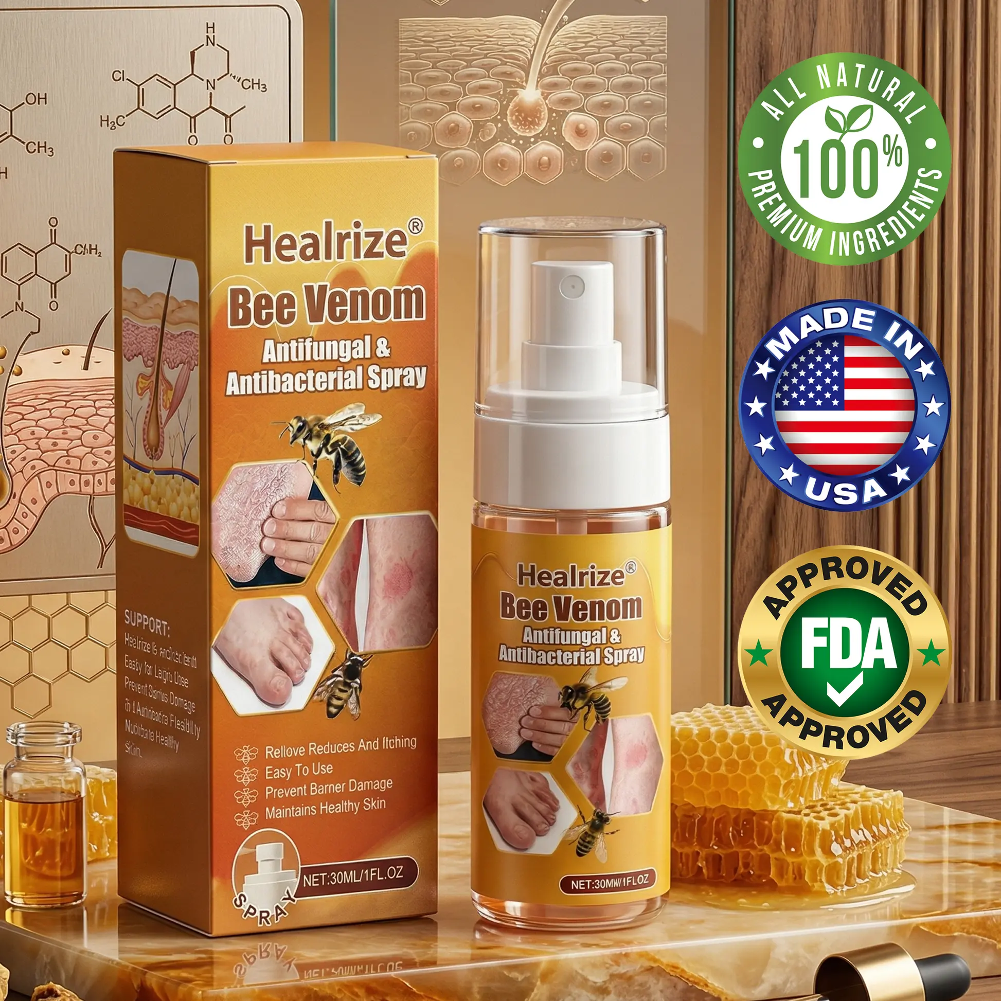 Bee Venom Antifungal & Antibacterial Spray