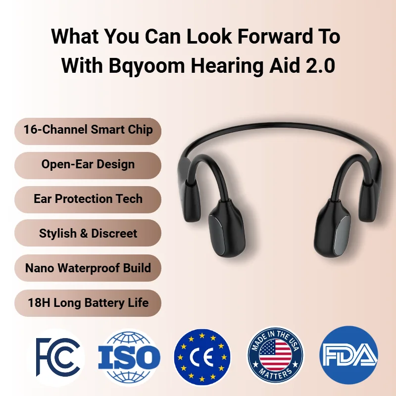 Bqyoom X1 Bone Conduction Hearing Aid: Rediscover the Joy of Clear Sound - Image 3