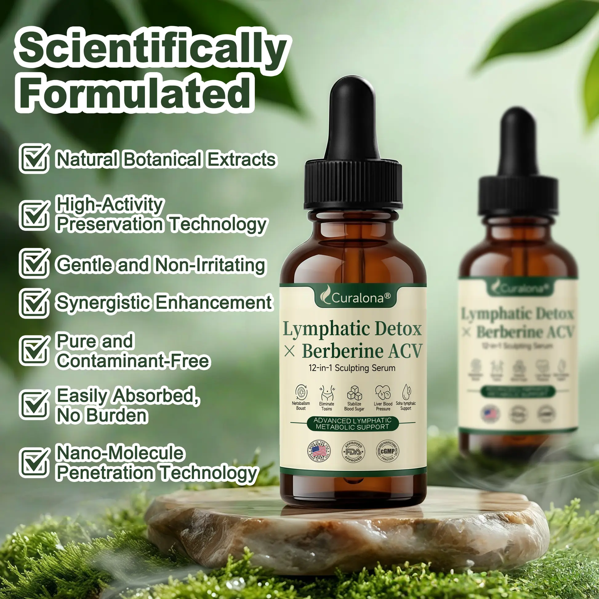 Lymphatic Detox × Berberine 12-in-1 Sculpting Serum - Image 2