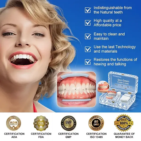 Medical Full Denture with Strong Suctiond Custom-Fit Full Functional Dentures - Image 5