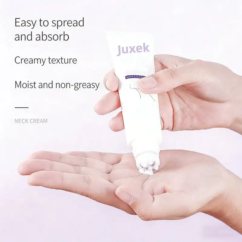 Juxek Neck Firming Cream Reduces Wrinkles and Double Chin - Five Rollers for All Around Massage - Image 4