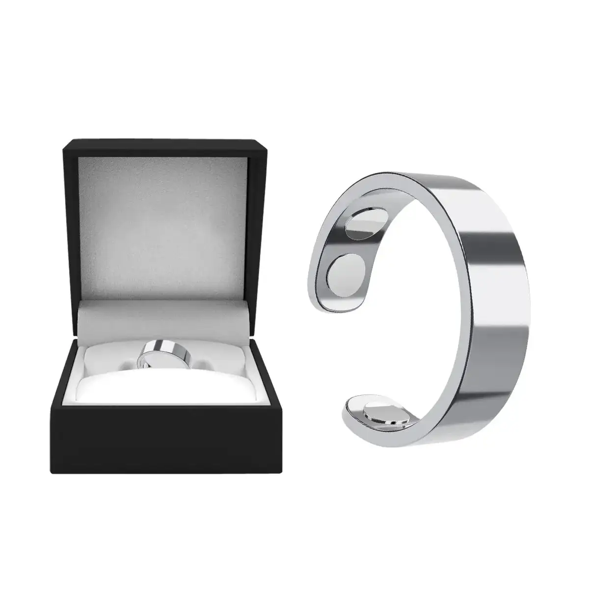 Magnetic Ring - Elegant Stainless Steel Ring - Magnet Rings - Image 15
