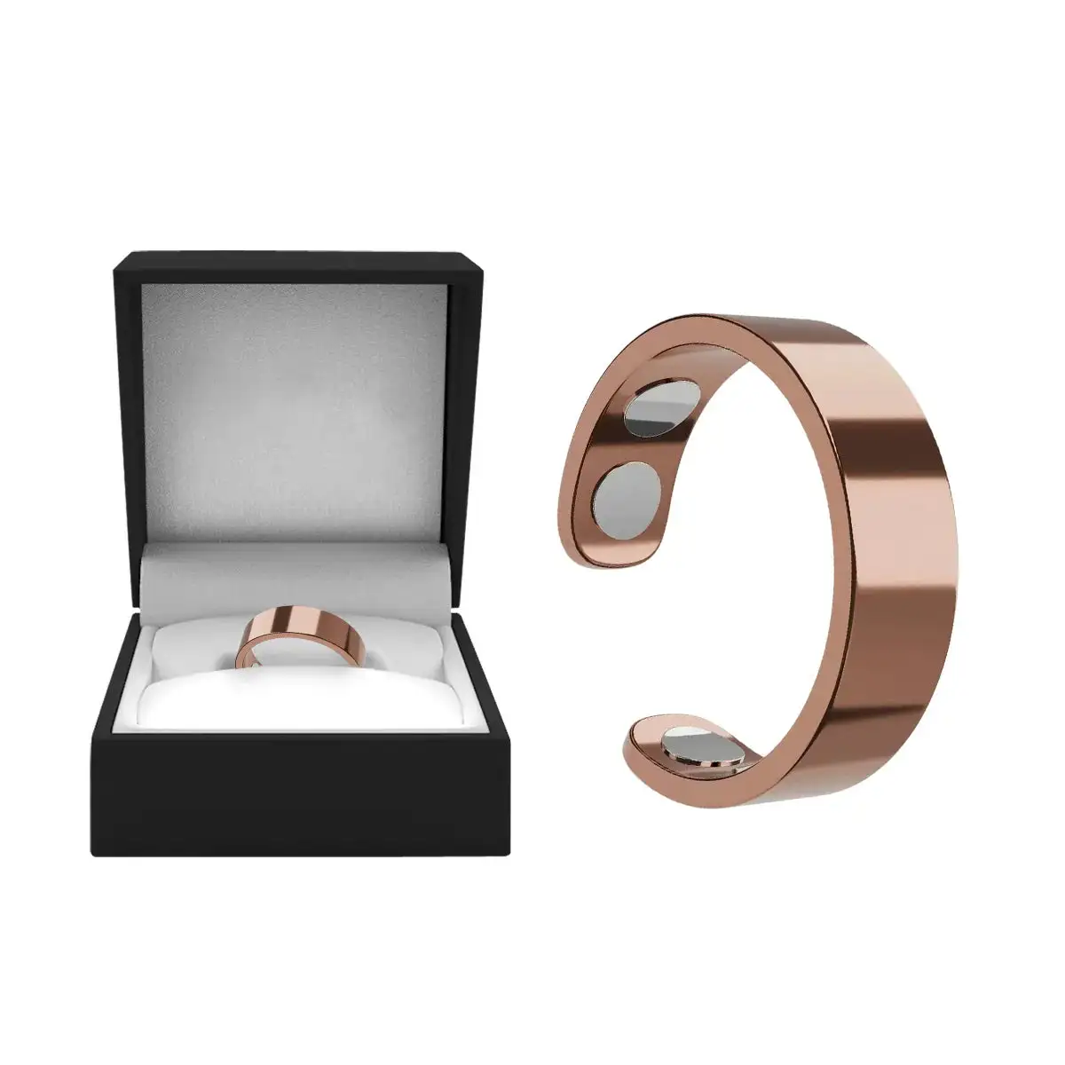 Magnetic Ring - Elegant Stainless Steel Ring - Magnet Rings - Image 16