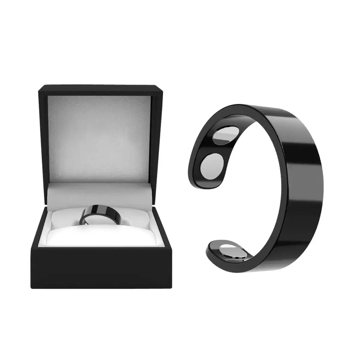 Magnetic Ring - Elegant Stainless Steel Ring - Magnet Rings - Image 17