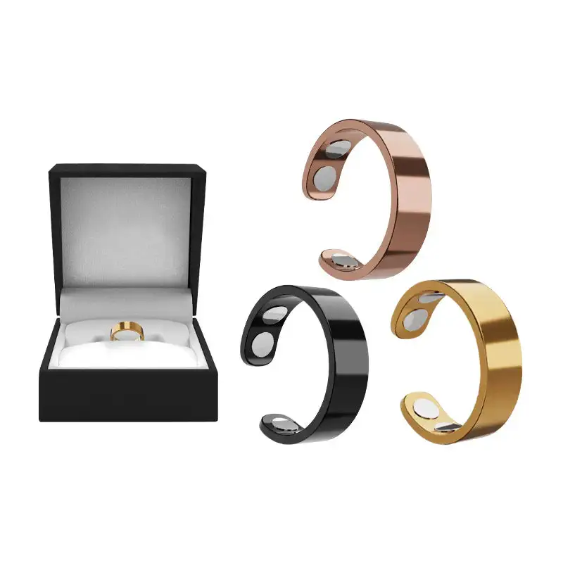 Magnetic Ring - Elegant Stainless Steel Ring - Magnet Rings - Image 25