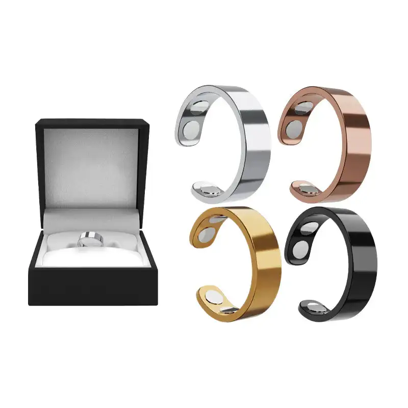 Magnetic Ring - Elegant Stainless Steel Ring - Magnet Rings - Image 27