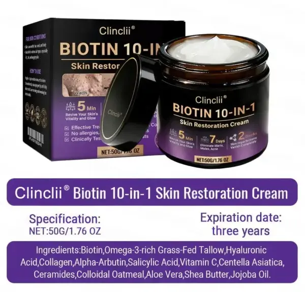 Biotin 10-in-1 Skin Restoration Cream – Last Day Promotion: 75% OFF