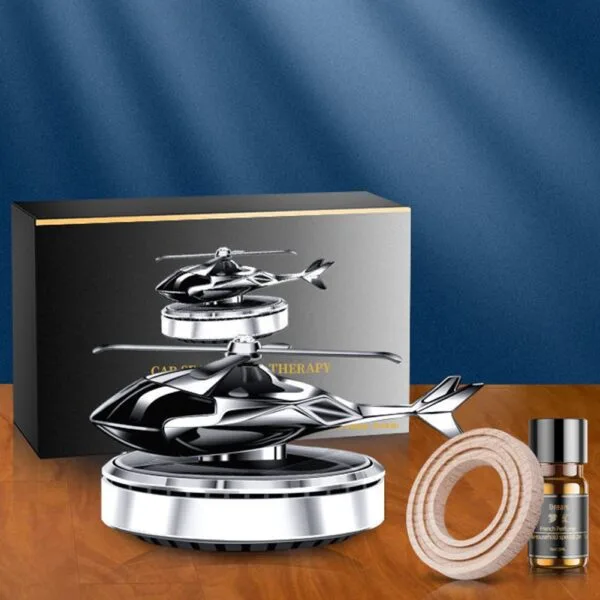 Metal Solar Helicopter Air Freshener - Image 2