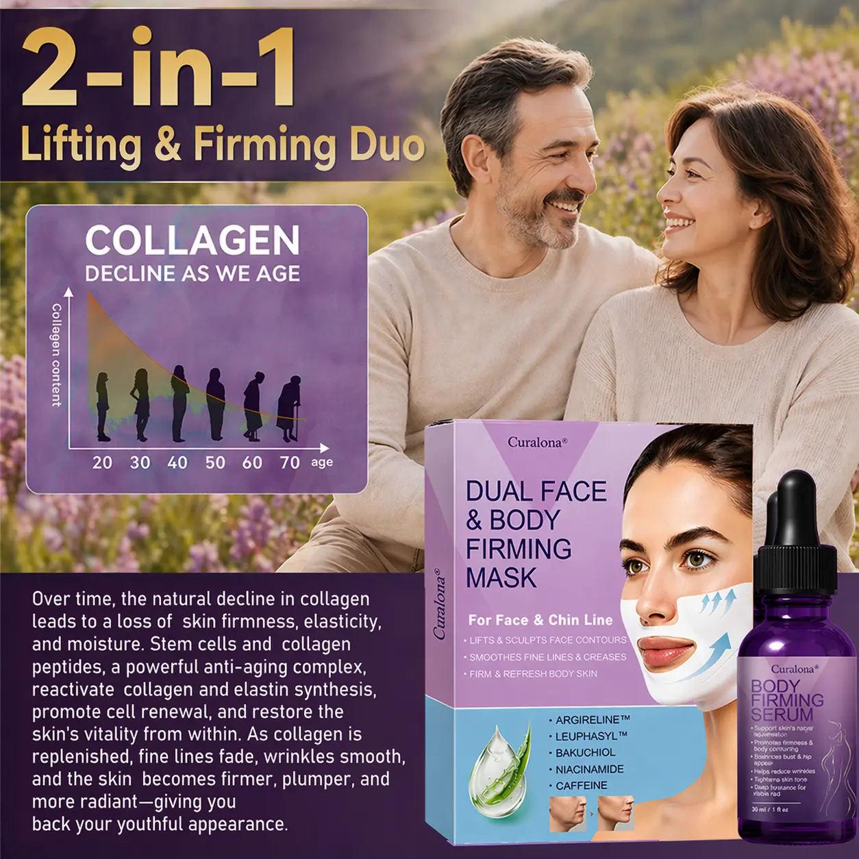 2-in-1 Bakuchiol Peptide Lifting Mask + Firming Body Serum - Image 11
