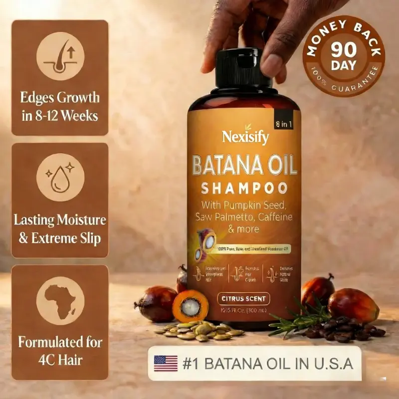 Batana Oil Shampoo 300ml+Batana Oil Conditioner 300ml(1 Set)