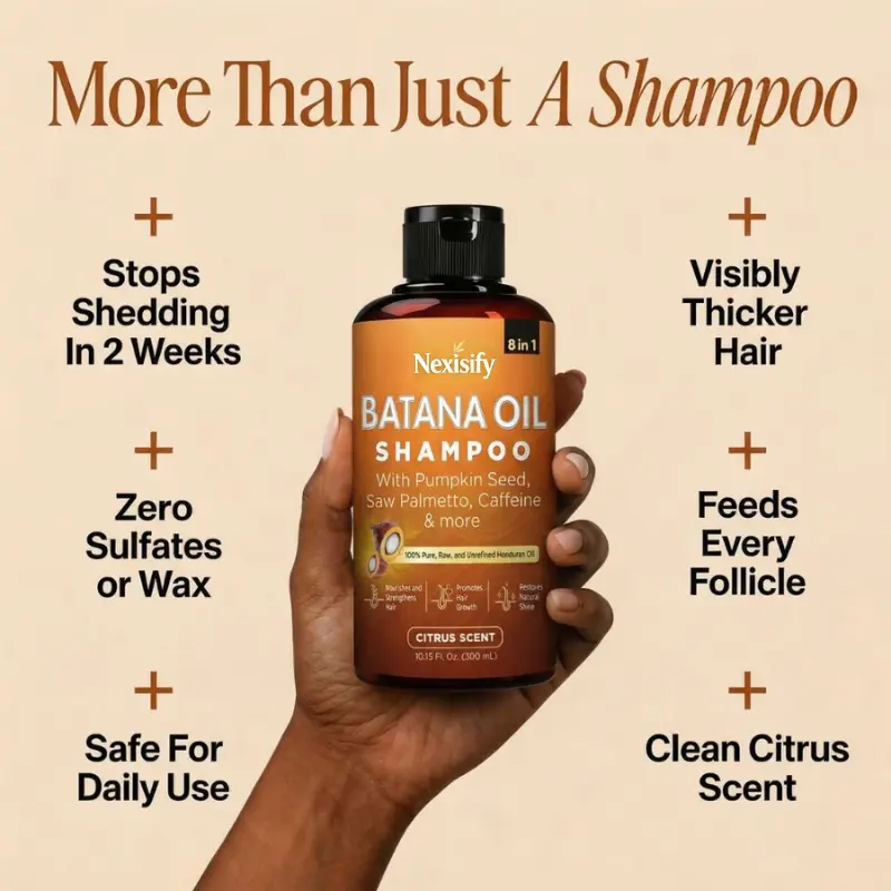 Batana Oil Shampoo 300ml+Batana Oil Conditioner 300ml(1 Set) - Image 2
