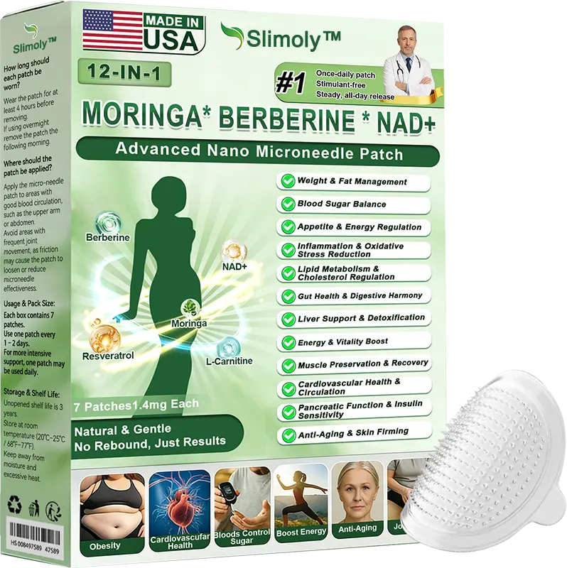 12-IN-1 Moringa * Berberine * NAD+ Advanced Nano Microneedle Patch - Image 11