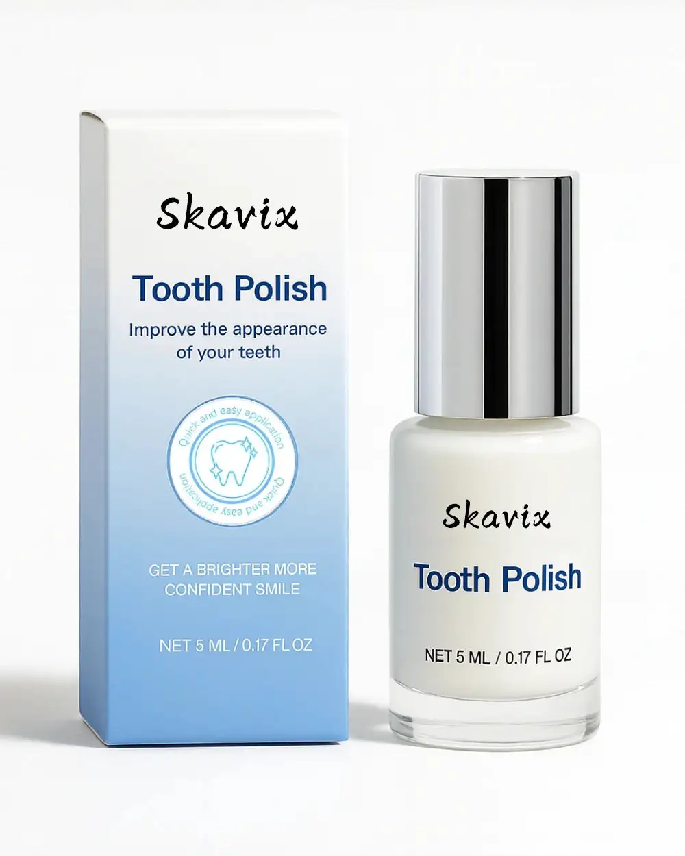 Skavix Instant White Smile Tooth Polish – Fast Stain Removal & Gentle Enamel Care