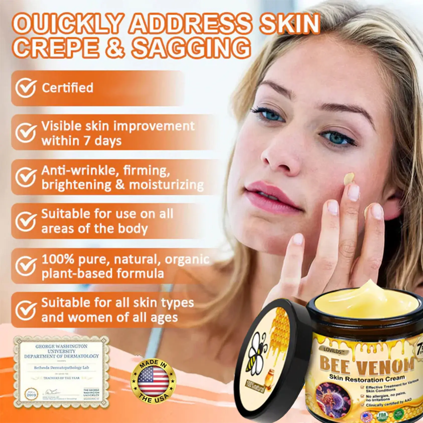 USA’s #1 Bee Venom Skin Restoration Cream - Image 5