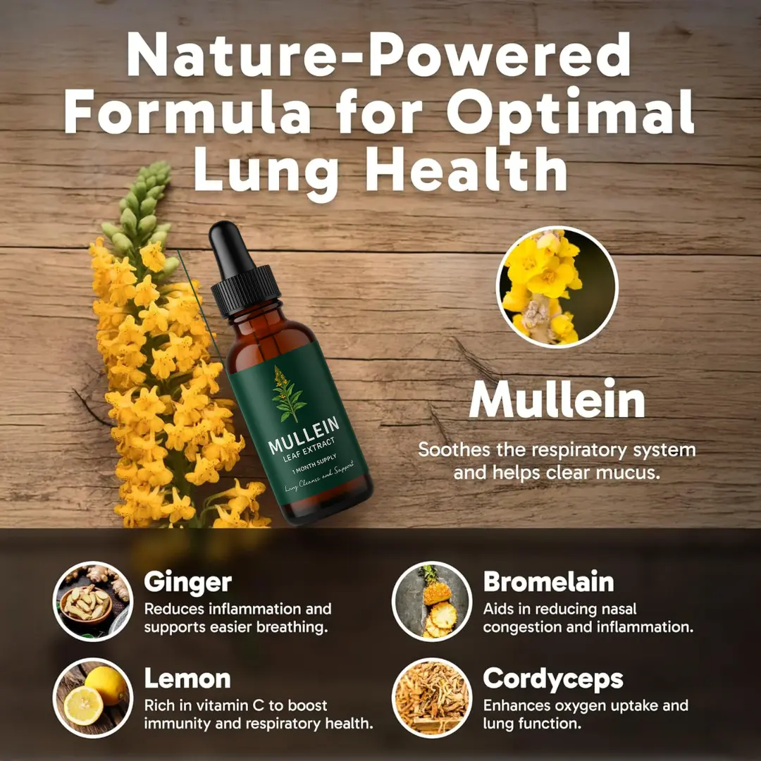 VOLT Mullein Leaf Drops Lung Cleanse & Support - Image 3