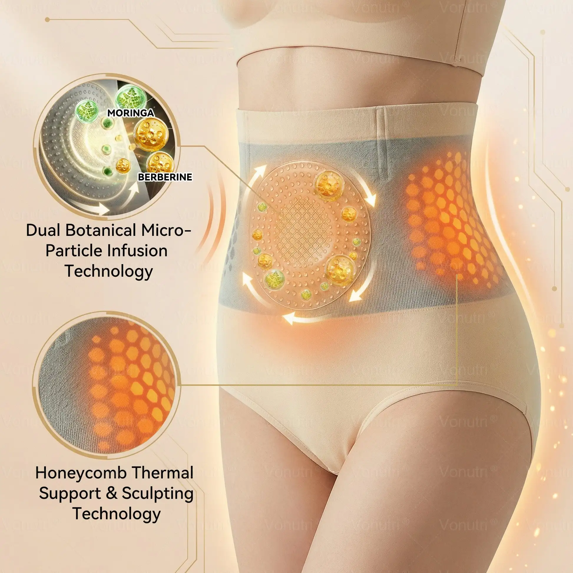 Moringa & Berberine 4-In-1 Micro-Particle Sculpting & Fat-Burn Shorts - Image 15