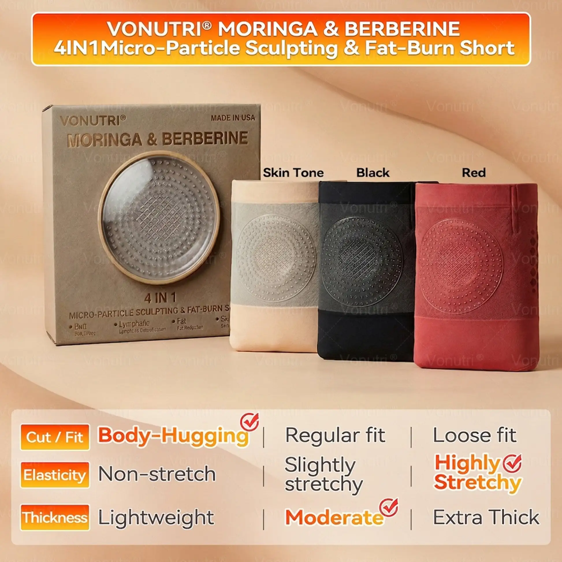 Moringa & Berberine 4-In-1 Micro-Particle Sculpting & Fat-Burn Shorts - Image 16