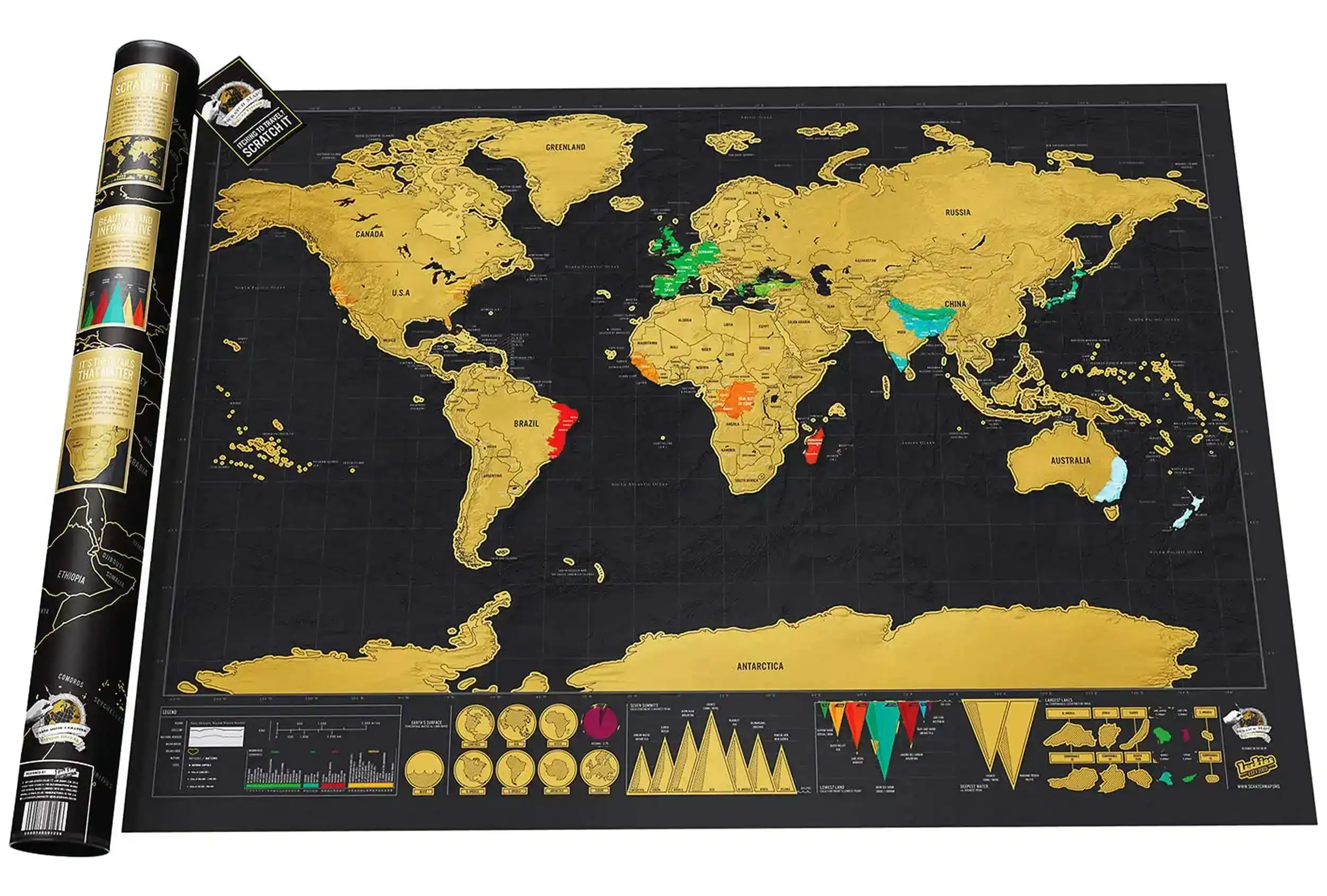 Travel Scratch World Map - Image 6