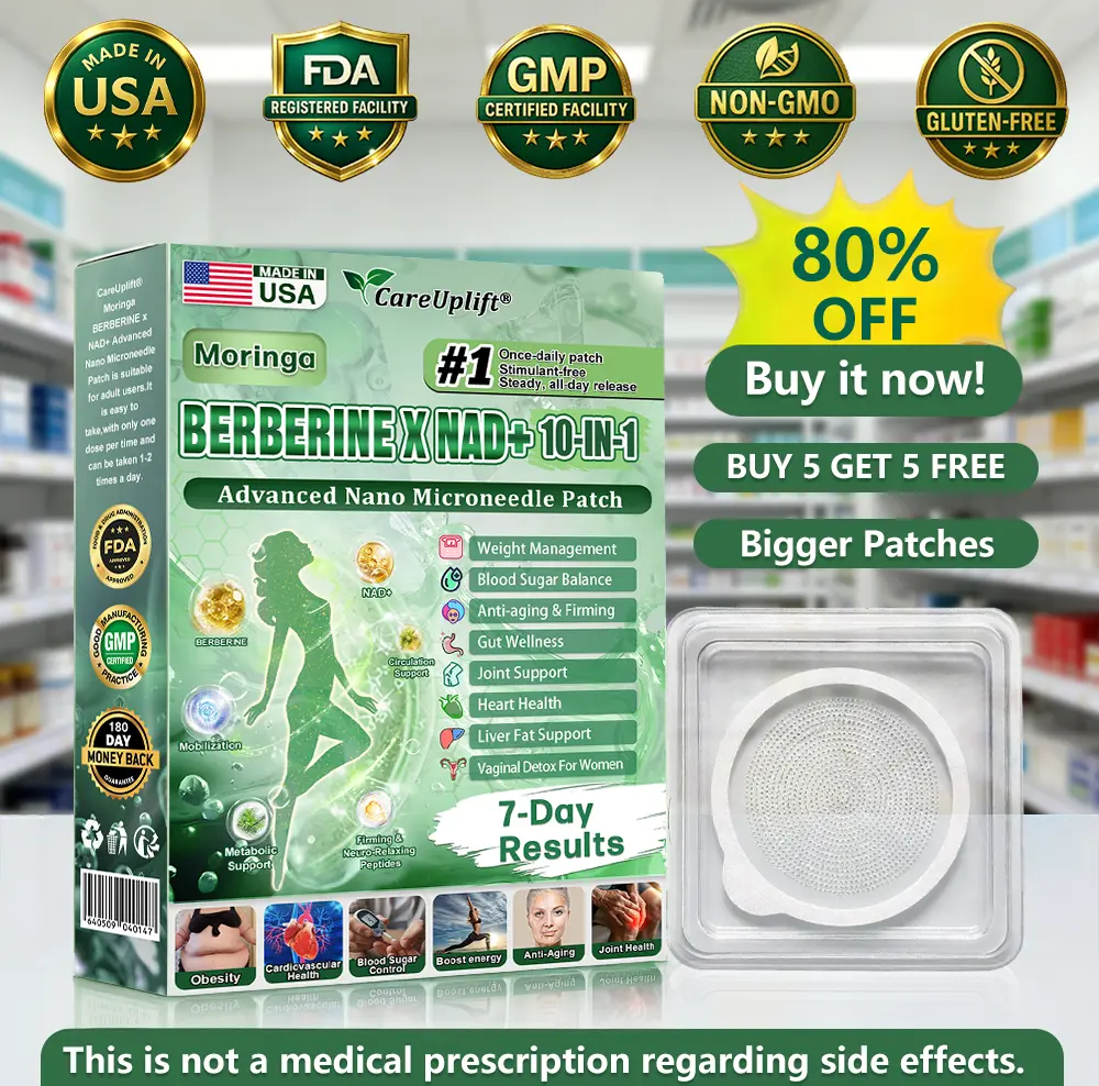 Moringa · Berberine × NAD+ 10-in-1 Slimming & Firming Microneedle Patch