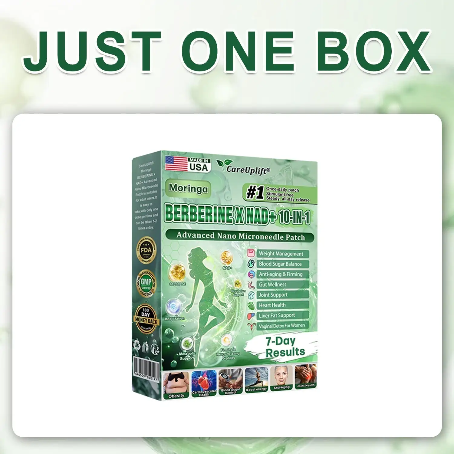 Moringa · Berberine × NAD+ 10-in-1 Slimming & Firming Microneedle Patch - Image 14