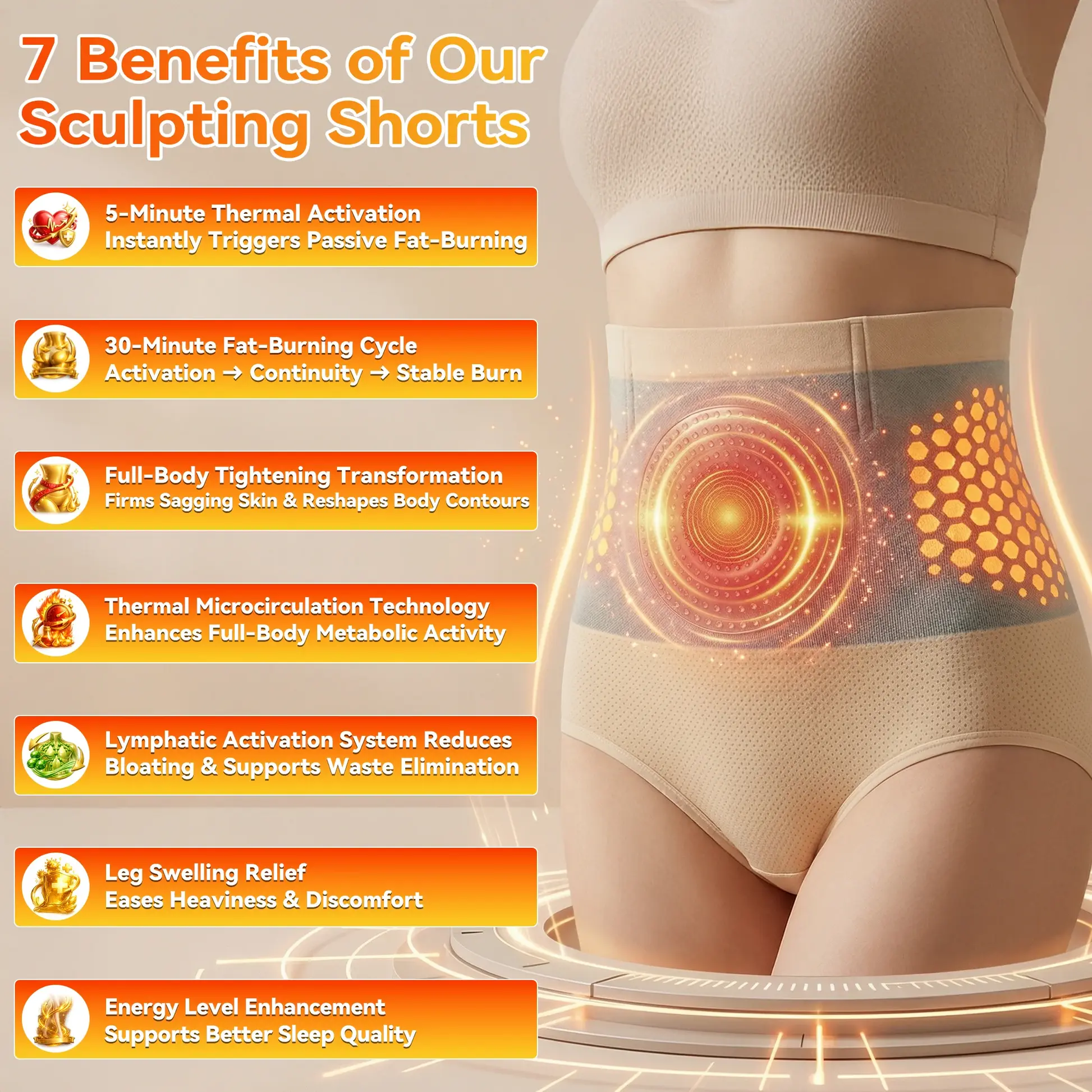 🏆Ends Today: 70% OFF! 𝐌𝐨𝐫𝐢𝐧𝐠𝐚 & 𝐁𝐞𝐫𝐛𝐞𝐫𝐢𝐧𝐞 4‑In‑1 Micro‑Particle Sculpting & Fat‑Burn Shorts - Image 2