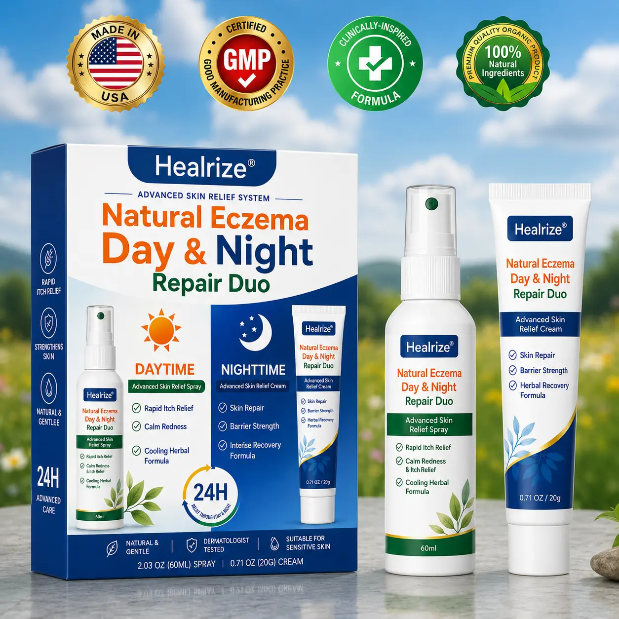 Natural Eczema Day & Night Repair Duo