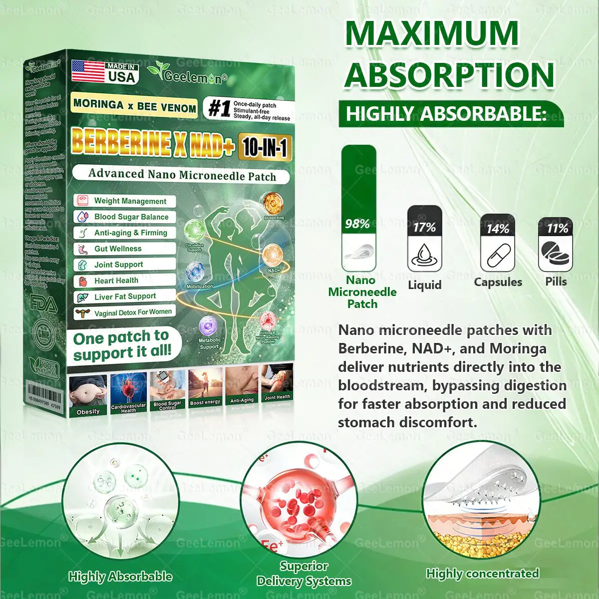 Moringa · Berberine × NAD+ 𝟏𝟎-𝐢𝐧-𝟏 𝐀𝐝𝐯𝐚𝐧𝐜𝐞𝐝 𝐍𝐚𝐧𝐨 𝐌𝐢𝐜𝐫𝐨𝐧𝐞𝐞𝐝𝐥𝐞 𝐏𝐚𝐭𝐜𝐡 - Image 10