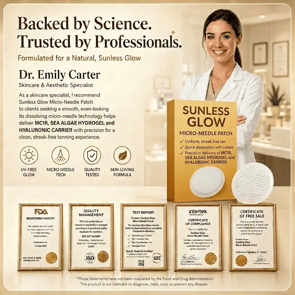 Sunless Glow Micro-Needle Tanning Patch - Image 3