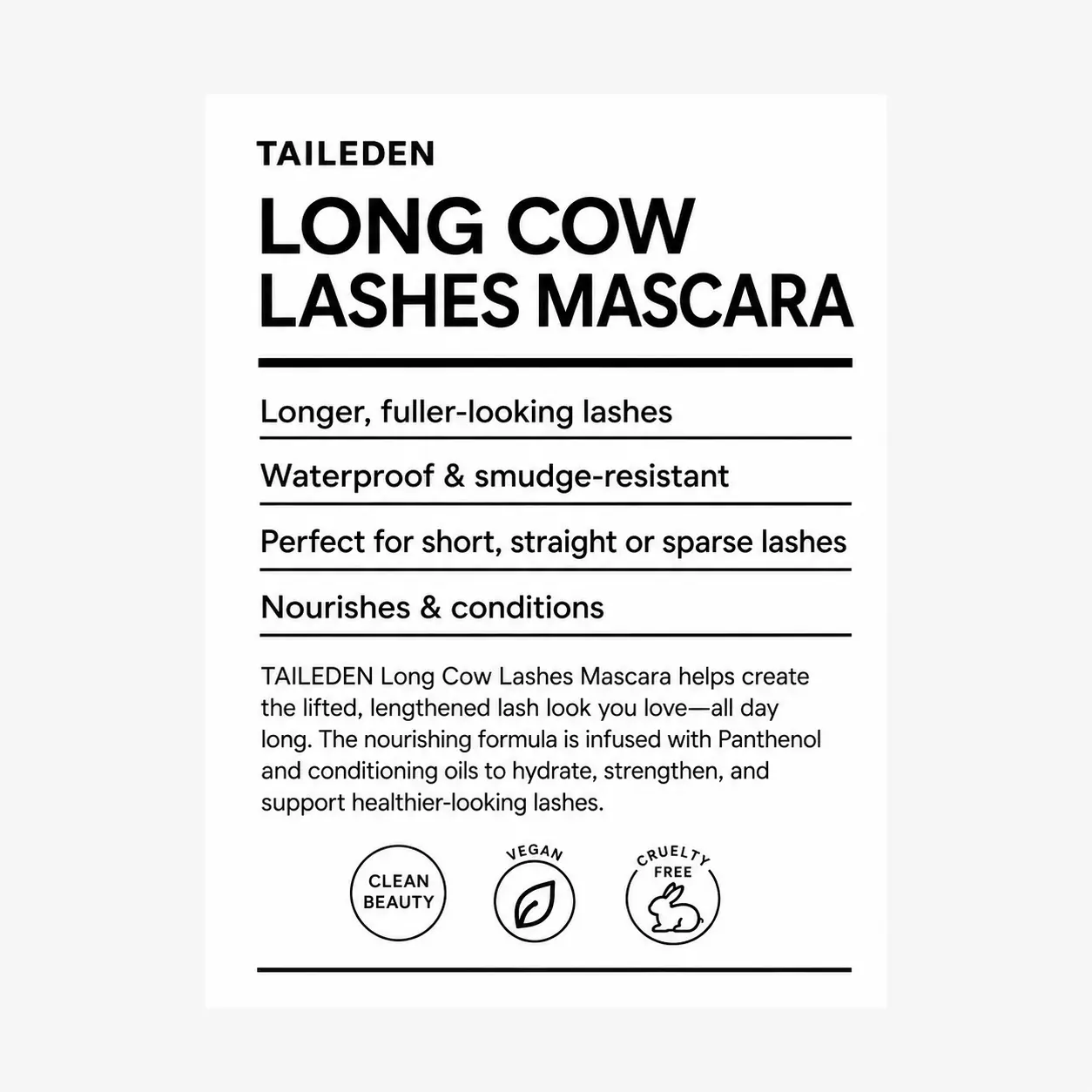 TAILEDEN Waterproof Lengthening Mascara - Image 2