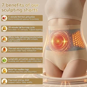 Alternative view of 4-in-1 Shaping and Fat-Burning Microfiber Shorts
