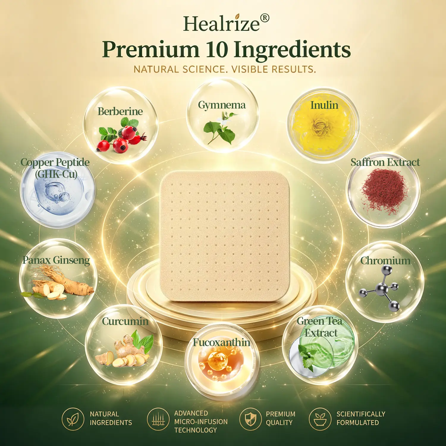 Gymnema & Berberine Advanced Nano-microneedles Patch - Image 9