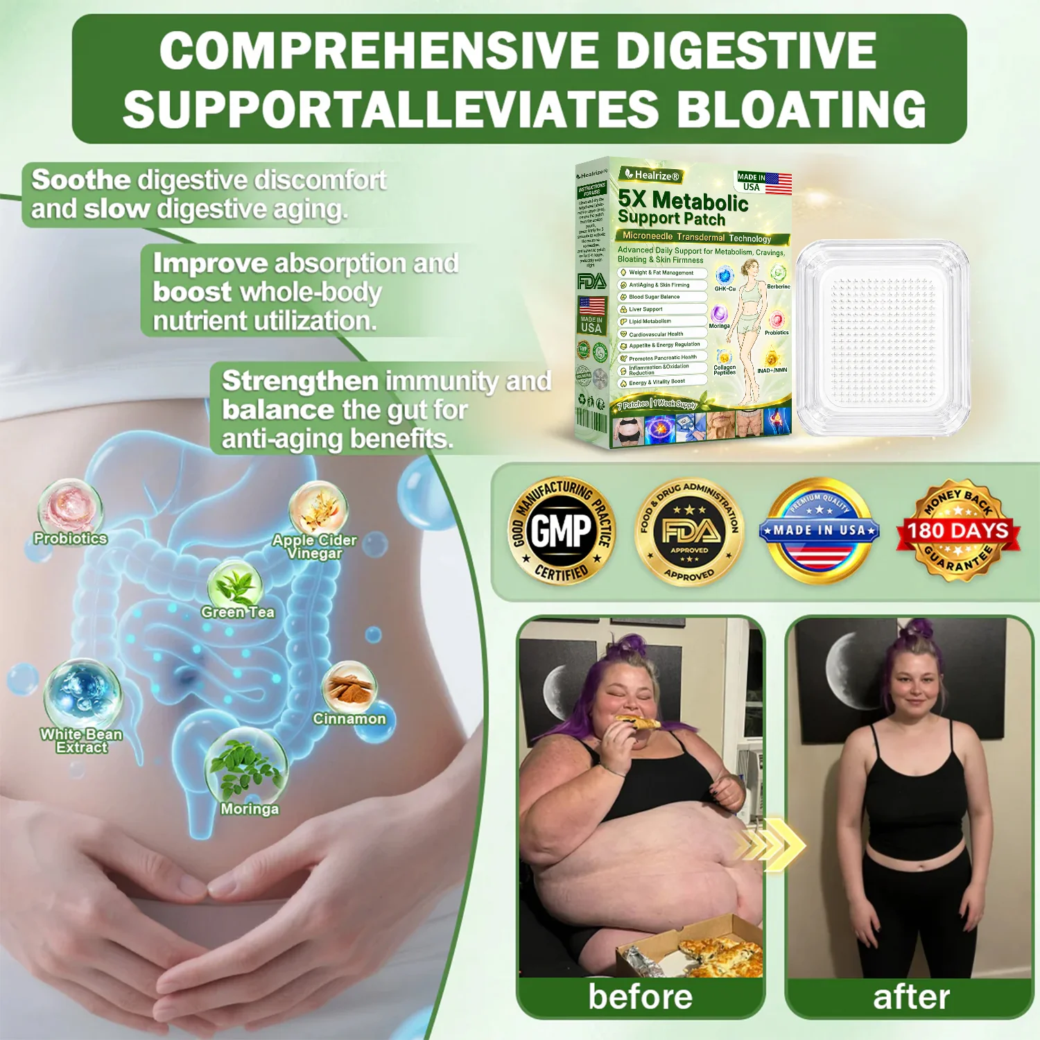 Lymphatic Drainage Slimming Nano-Microneedle Patch - Image 4